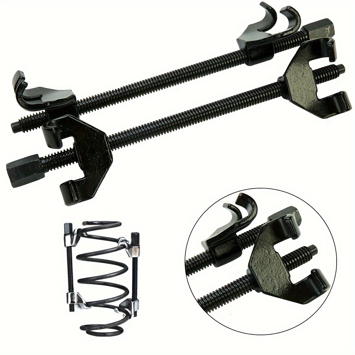 

2pcs Shock Spring Compressor Tool Set, Claw Hook For Car Repair And Roll Removal, Manual, Special