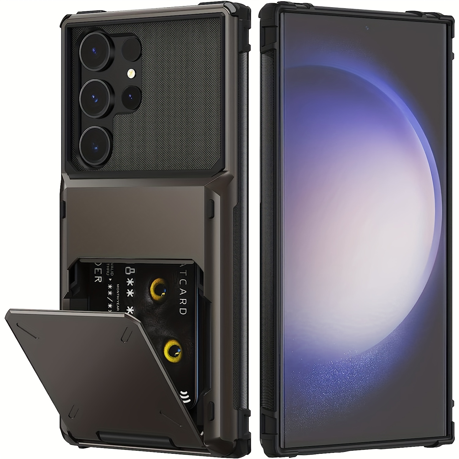 TEMU Phone Case: Wallet-style Flip Cover Suitable For S26/s25/s24/s23 Ultra, With Credit Card Slots, Dual-layer Protection, And A Full-coverage Hard