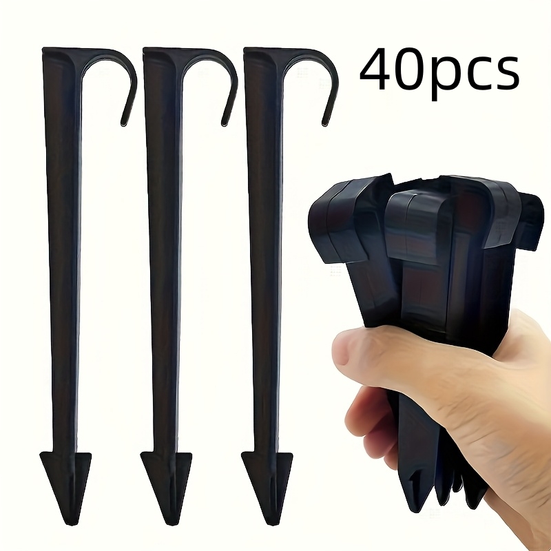 E-shop 40 Stück, geeignet für 1/2 Zoll 16 mm Wasserschlauch Tropfbewässerungs-Halterungen, Gartenschlauch-Befestigungsklammern, langlebige praktische
