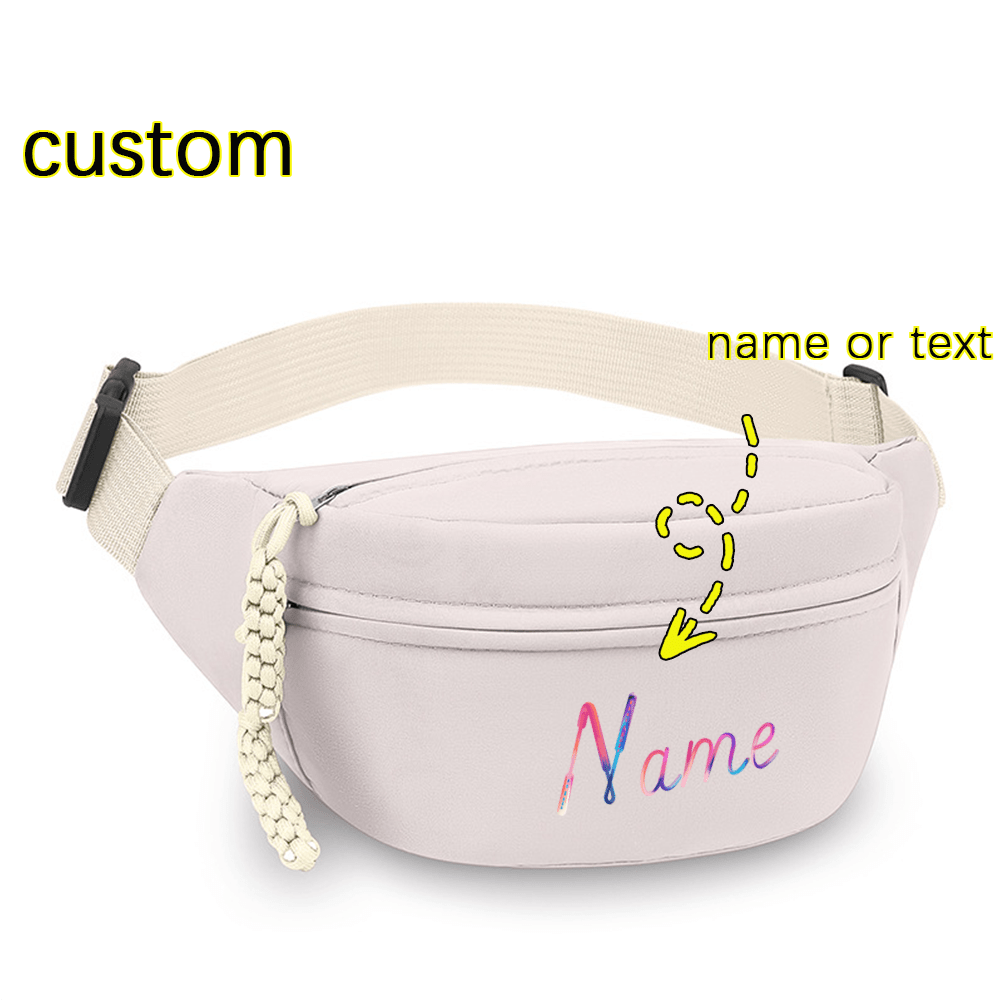 TEMU A Customizable Waist Allows For Personalized Colorful Text - Lightweight And Portable, In Multiple Colors, Featuring A Foldable Design, Unisex
