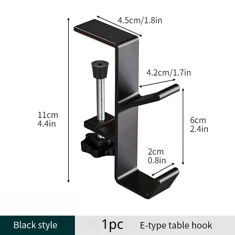 Adjustable Desktop Bag Clip Hook for Space-Saving