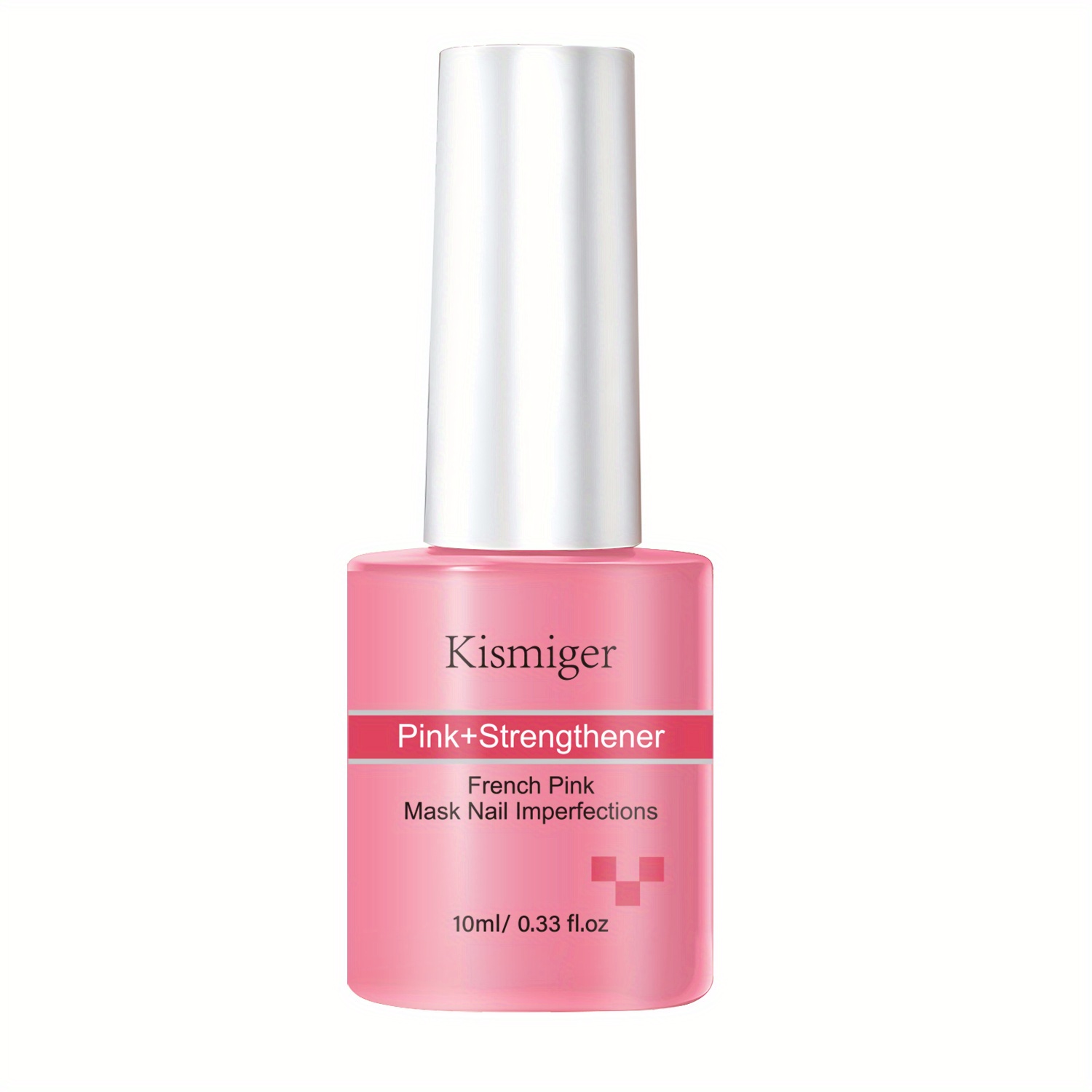 Image of Nail Pink+strengthener, With Keratin, Vitamin C, E, Nails Moisturizing, For Drying, Soft Nails, Perfect For Daily Nail Care Routine, Alcohol-free, , Nail Hardener For Salon-quality Finish, 10ml