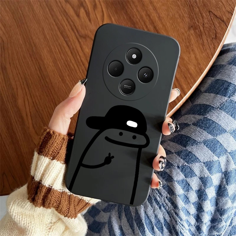 TEMU Custodia per telefono person compatibile con Redmi 14C 4G, retro antishock. Design ma personalizzato unico Cuffie Smartphone Case Uso Tema Anime