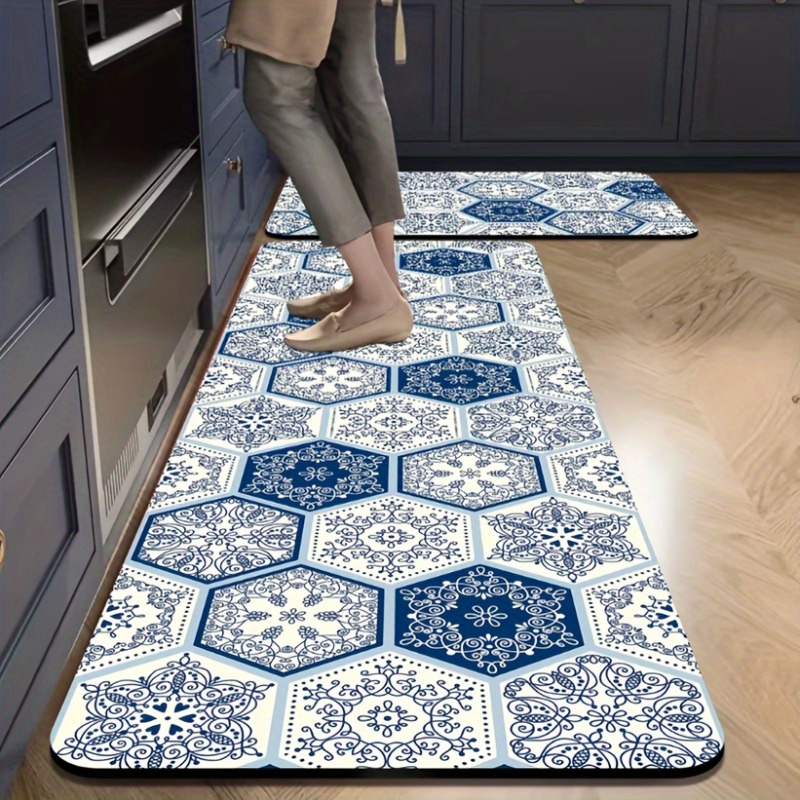 1pc premium diatomite kitchen mat long runner rug non slip