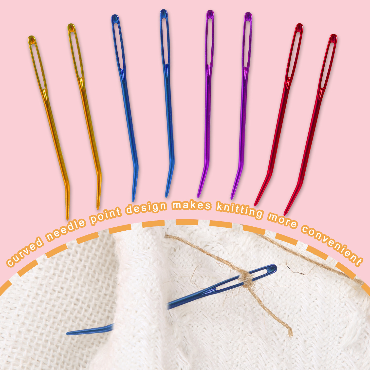 26pcs Sewing Needles Tool Set for Knitting and Crochet