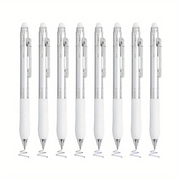 18pcs erasable gel pens, 4pcs blue & 4pcs black ink pens & 10pcs black refills, cute retractable pen with eraser, 0. 5mm fine point, for   puzzles ( blue), ink gel pens, cute pens bulk, pen, needle tip pens, fancy pen Product details 9