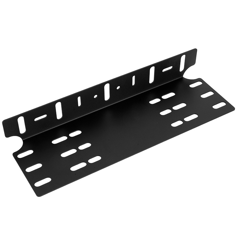 TEMU [gzzc] Universal License Front Plate Mounting Bracket, Black Heavy Duty Steel Bracket Holder 3" 6" 7" 12" 17" 20" Led Light Bar Spot Lights For