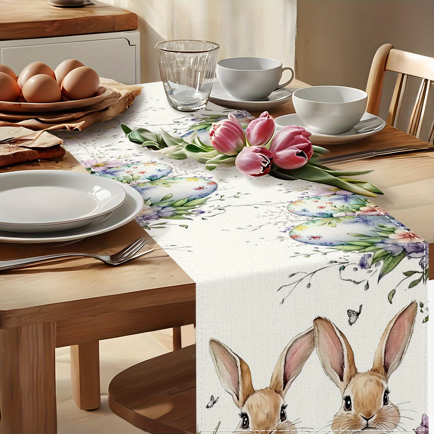 easter table runner easter decorations bunny Temu Mauritius