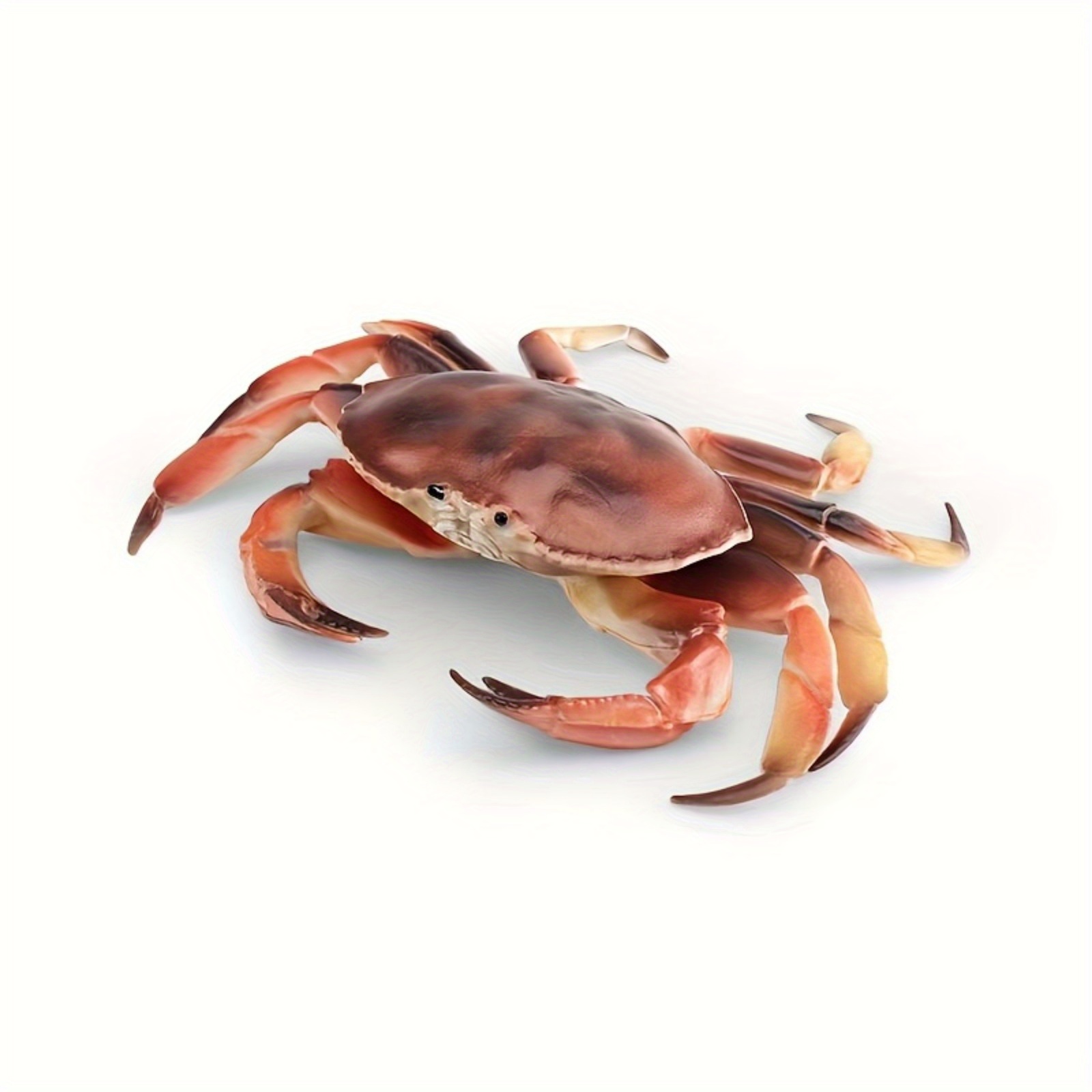 Image of 1pc Mediterranean Style Realistic Crab Figurine - Ocean-inspired Pvc Crab Decoration, Versatile Indoor/outdoor Statue, Perfect For And Photography Props