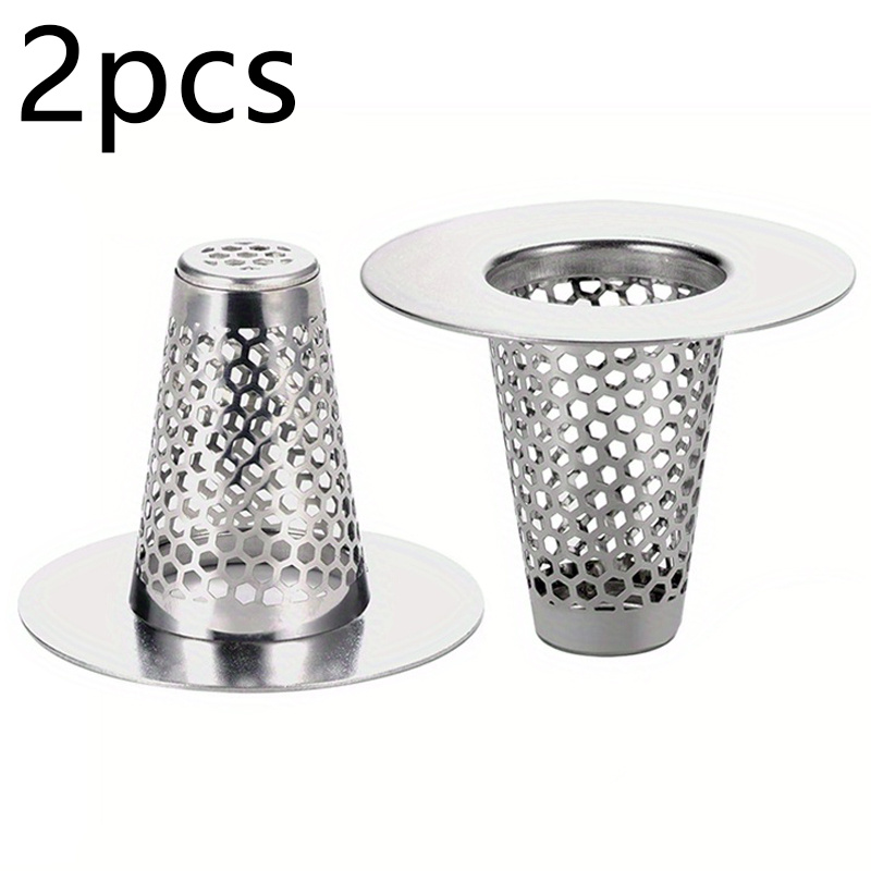 TEMU 2pcs Crépières d'égouttage pour lavabo de salle de bain, compatibles avec les trous d'égouttage de 1.2"-1.6", petite bouchon d'égouttage de