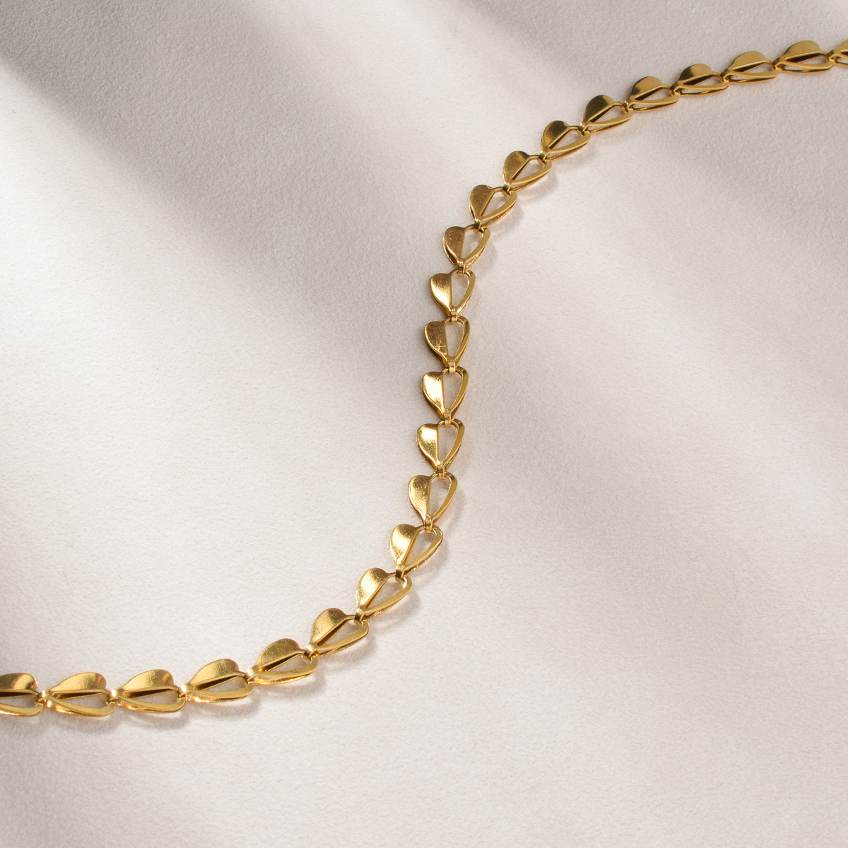 Women's Heart Hollow Asymmetrical Chain Necklace, Valentine's Gift