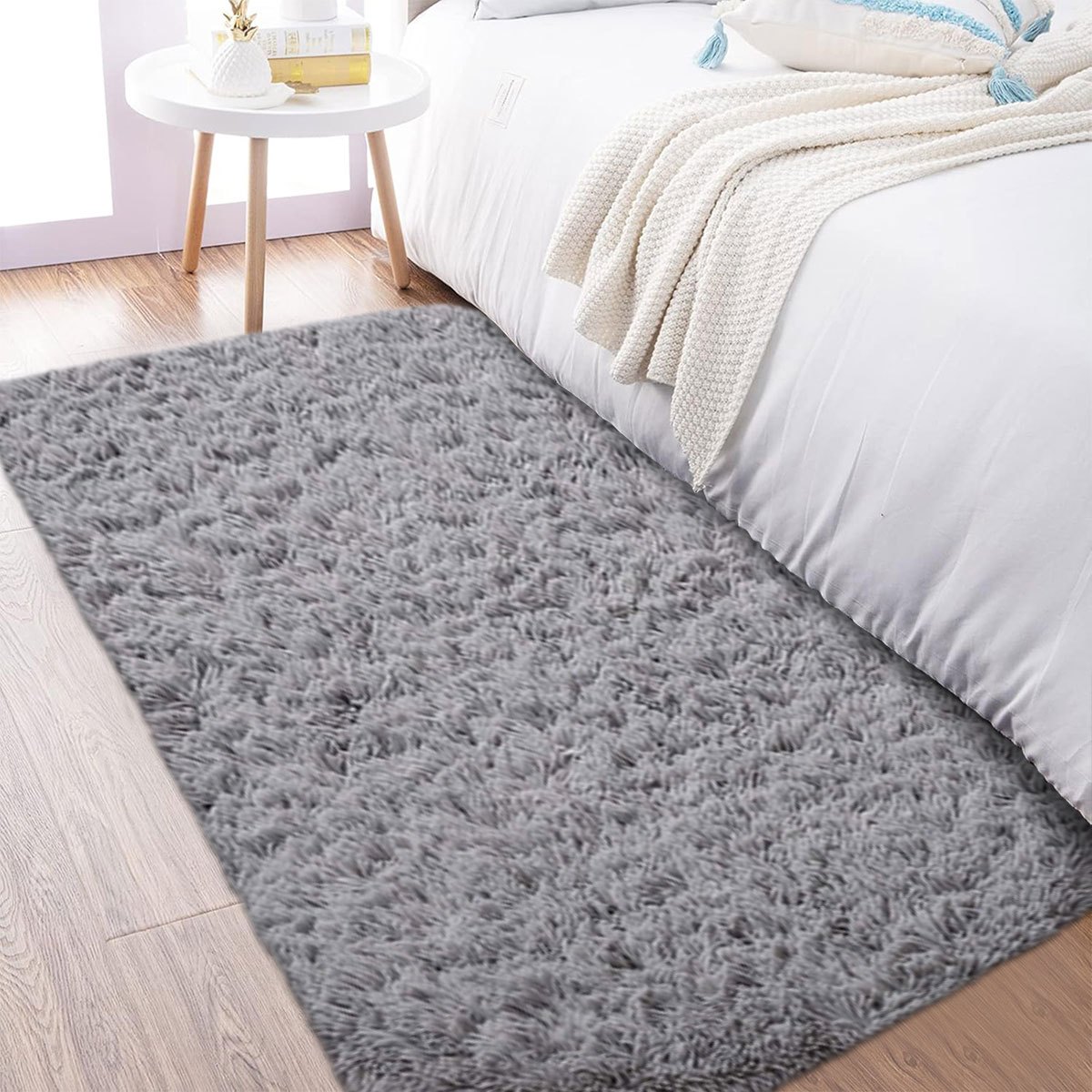 TEMU 1 tapis de chevet rectangulaire multicolore doux et , adapté à diverses couleurs et tailles, placé au chevet, de confort sous les pieds, style