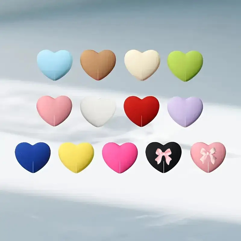 E-shop 13 herzförmige Weinglas-Marker – Bunte PVC-Stiel-Identifikatoren für Damenpartys, Abschlussfeiern Weinproben – Langlebige, stilvolle
