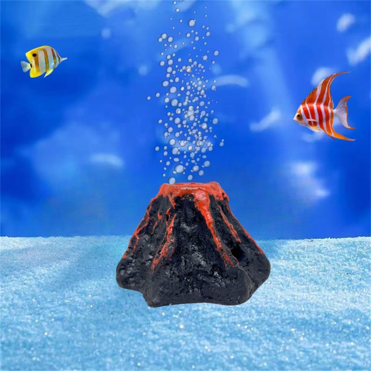Image of Aquarium Aeration Pump And Landscape - Fish Tank And Aeration Dual-use Set. Simulated Landscape Stone Bubble Decoration Aquarium Set - Fish Tank Aeration Equipment With Aeration Stones