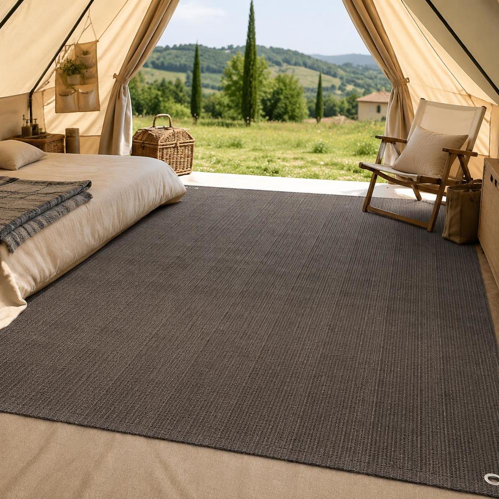 Image of Camping Tent Mat, High Density Polyethylene Outdoor Mat With Eyelets For Easy Fixing, Breathable And Washable Ground Sheet For Rv Awning Patio, Cut To Size, 250x300cm