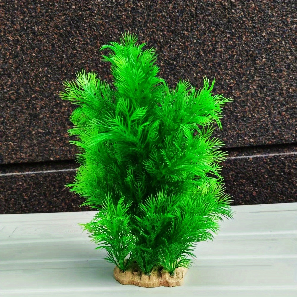Image of 1pc Large Aquarium Plastic Artificial Aquatic Plant - Realistic 10.24-inch Tall Fish Tank With Foliage, Low-maintenance Decoration Suitable For Aquariums,, Fish Tanks