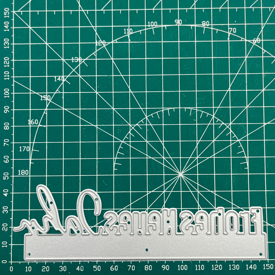 Image of New Font Frohes Neues Jahr Metal Cutting Mold, Suitable For Greeting Card Making, Diy Scrapbooking, Stamp And Card Making Templates, Embossing, Christmas Crafts And Decorations.