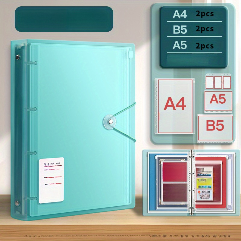 a4 b5 durable zipper binder storage bag secure - Temu