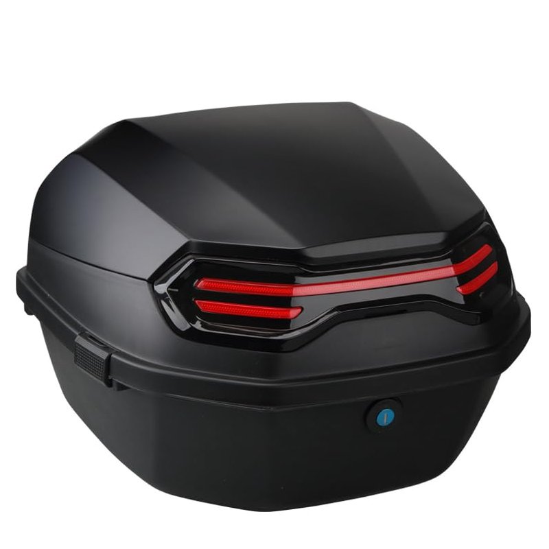 Motorcycle Trunk Universal Mounting Motorcycle Top Case Tail Box Carrier Lockable Top Luggage Storage Box Carrier For Motorcycle Motorbike