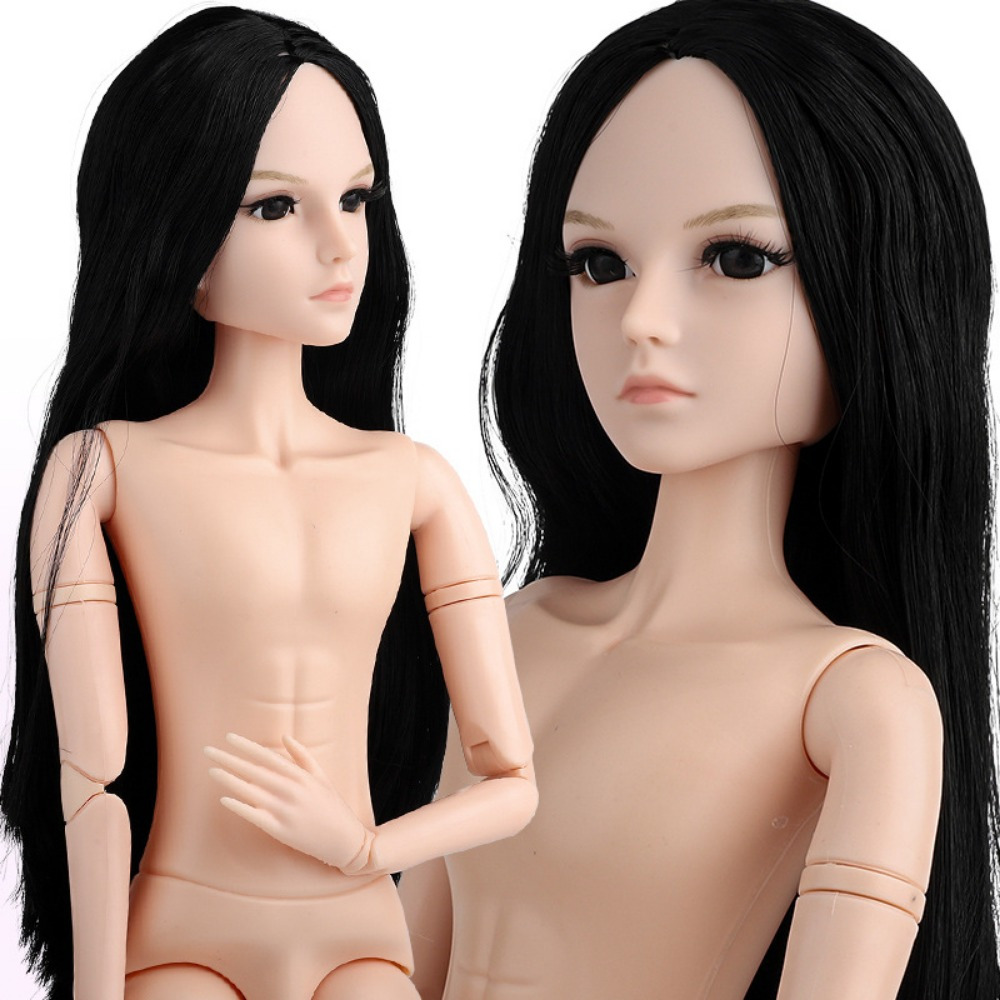 

1pc 60cm Pvc Male Doll, 23-joint , Nude Costume Model With Regular , Diy Accessory-compatible