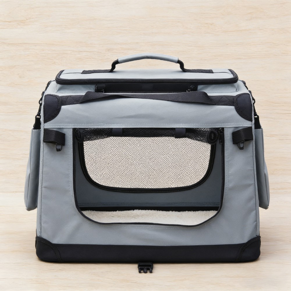 Foldable Transport Box For Dogs, Cats L (70x52x50cm), , Lightweight, Safe, Dog Box With Handle And Blanket