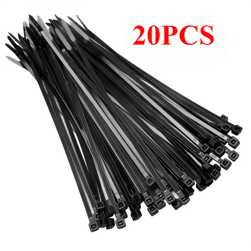 TEMU Attaches de câble noires multi-, de serrage en nylon haute résistance pour automobile, projets, gestion et fixation des câbles