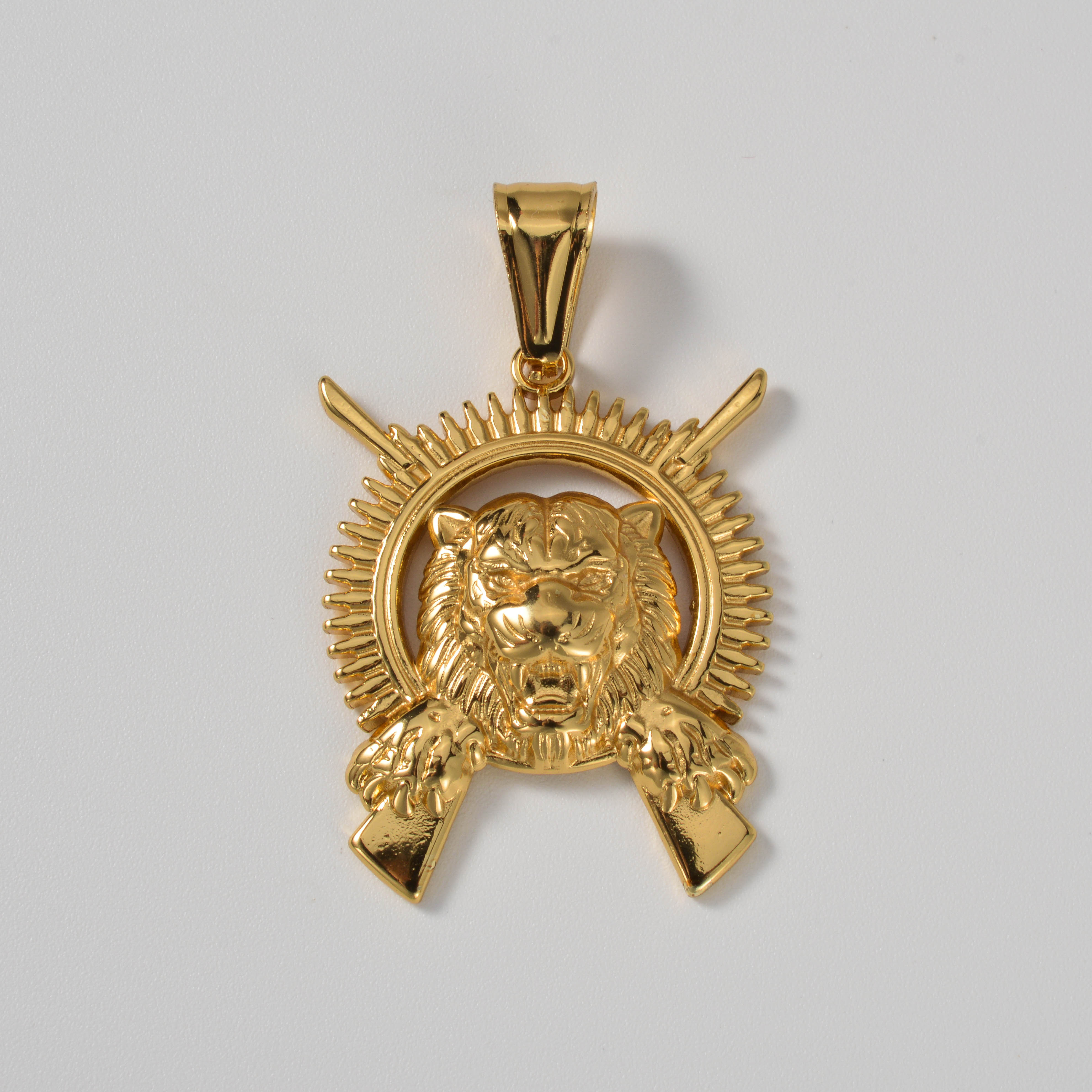 TEMU 1pc Overbearing Pendant, Of Miles Dual Swords Individual Women Men All-match Pendant Item, Niche Accessory, With Different Necklaces