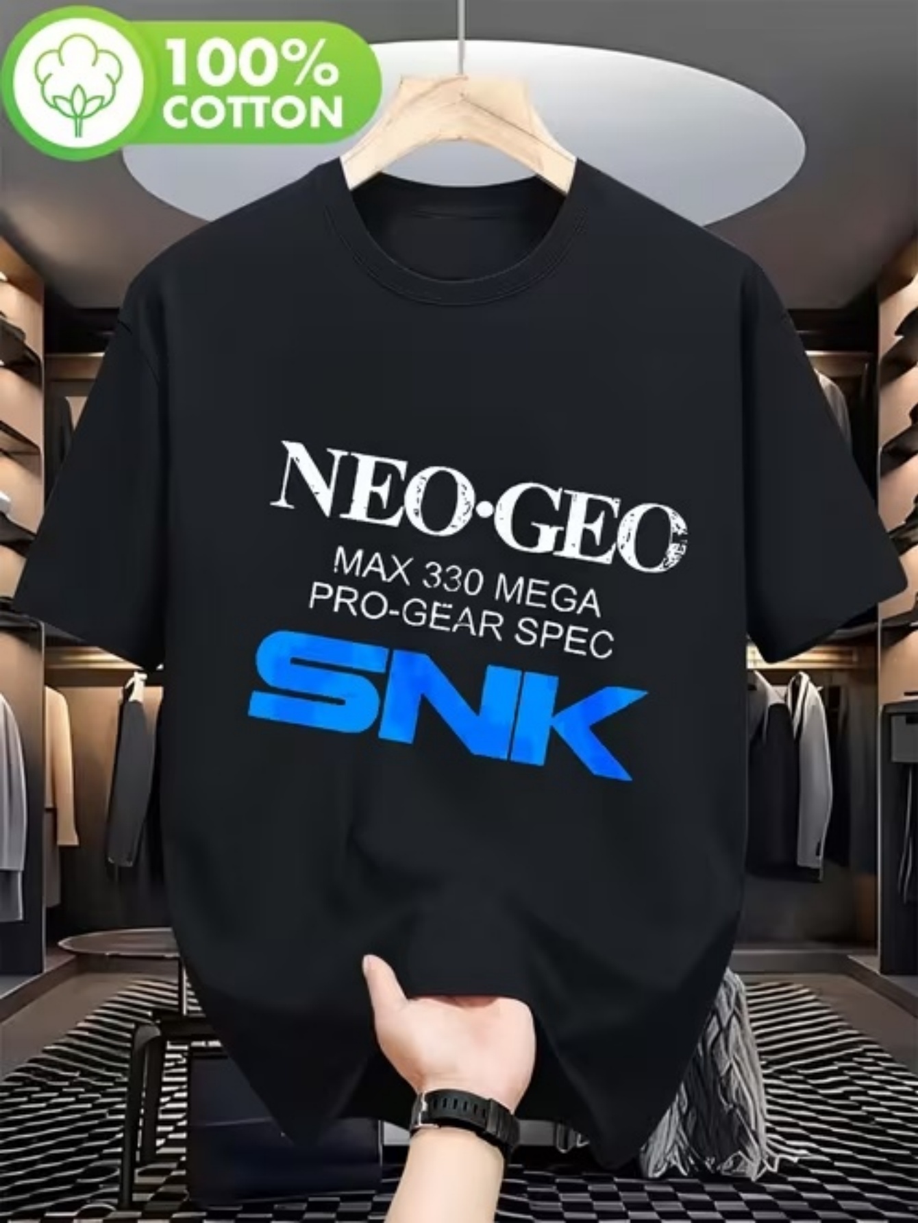 0Aef7044Ac4D4F9Da901Bab8B2511941-Goods.jpeg herren snk neo-geo grafik-t-shirt – schwarz