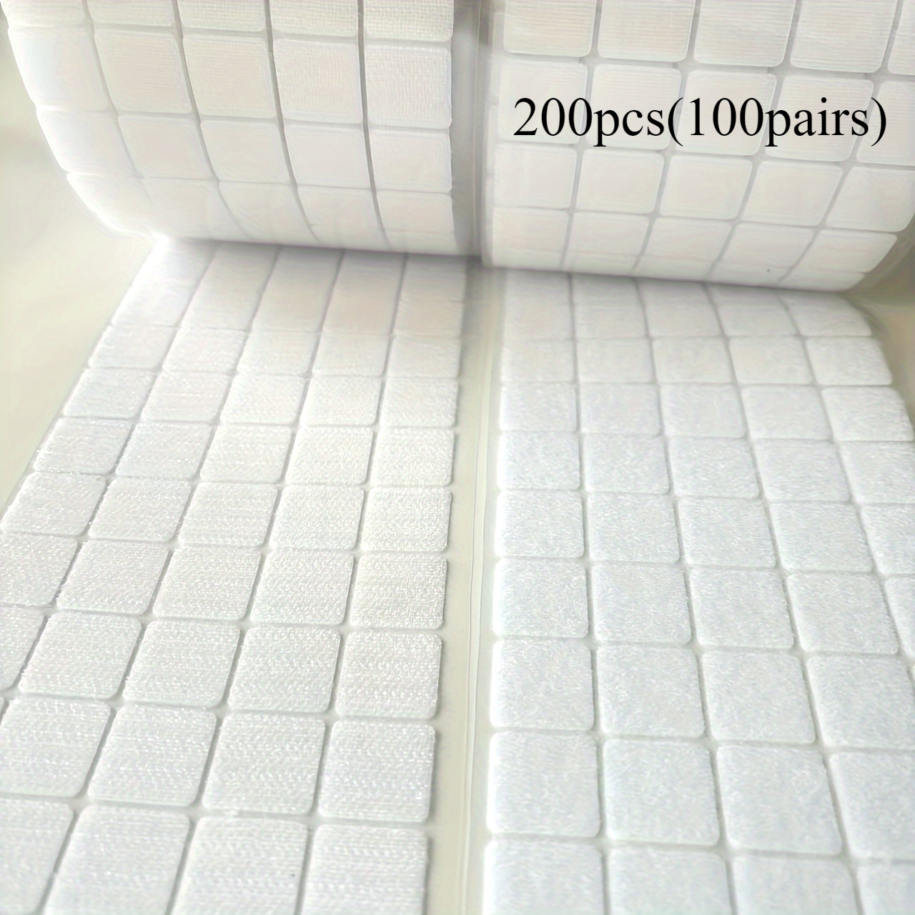 Heavy-duty Self-adhesive Hook And Loop Dots, 0.79" Square Nylon Tape For Strong Mounting - Ideal For Home, Office, School, Classroom, Teacher Supplies, Diy Projects - White