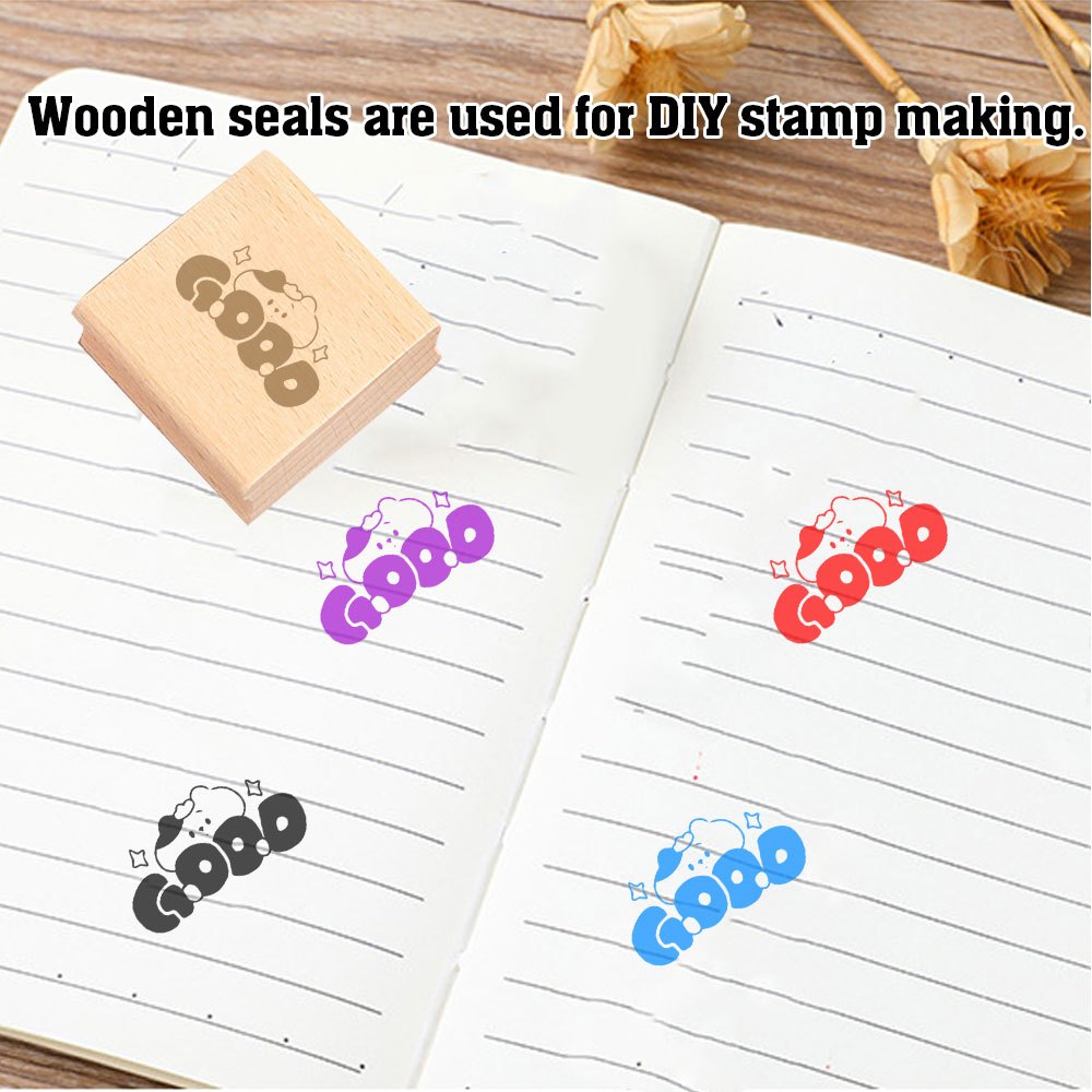 Wood Stamp for DIY Journaling and Scrapbooking