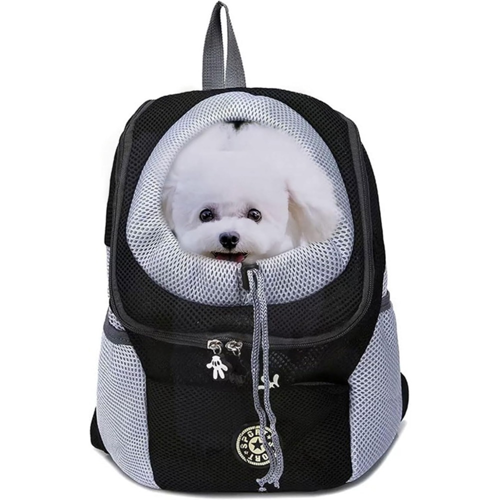TEMU Momypets Backpack - For Cats & Small Dogs Up To 13-17lbs, Breathable Head-out Design, Base For Hiking & Travel (medium)