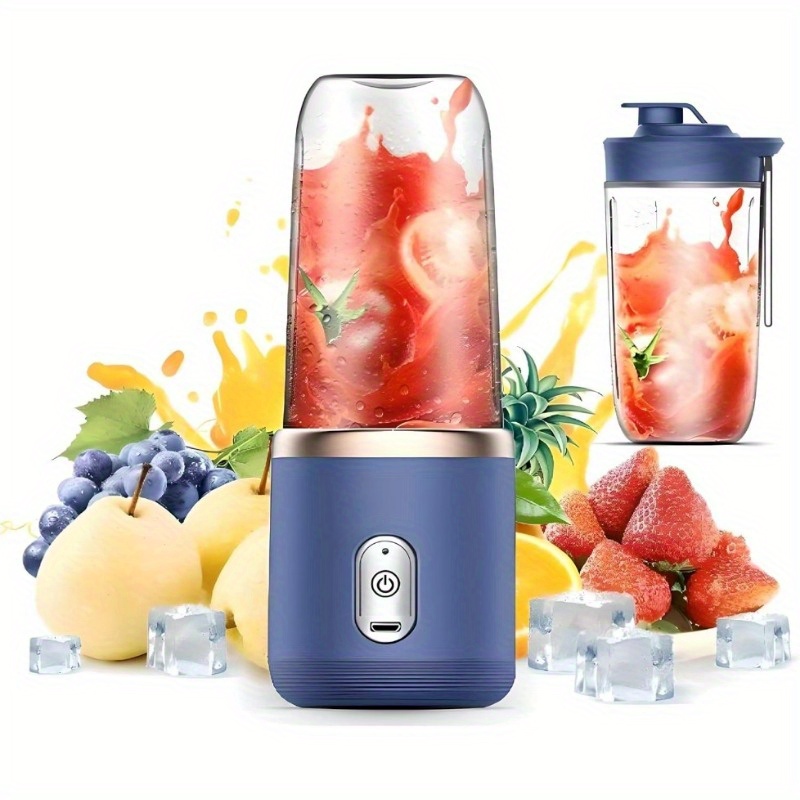 portable usb rechargeable mini juicer cup compact   blender for smoothies shakes ideal for students on the go details 0