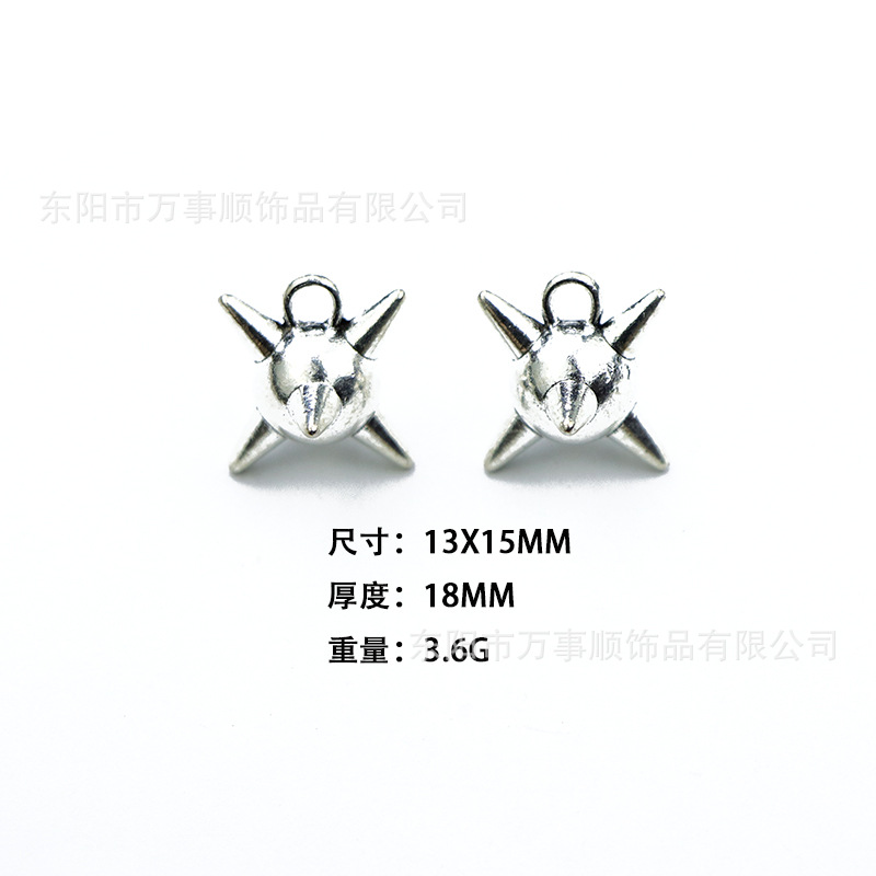 TEMU 30pcs Of Popular Alloy Additions From Europe And The United States, Including Goth-style Meteor Hammer Pendants, Necklaces, Bracelets, Earrings,