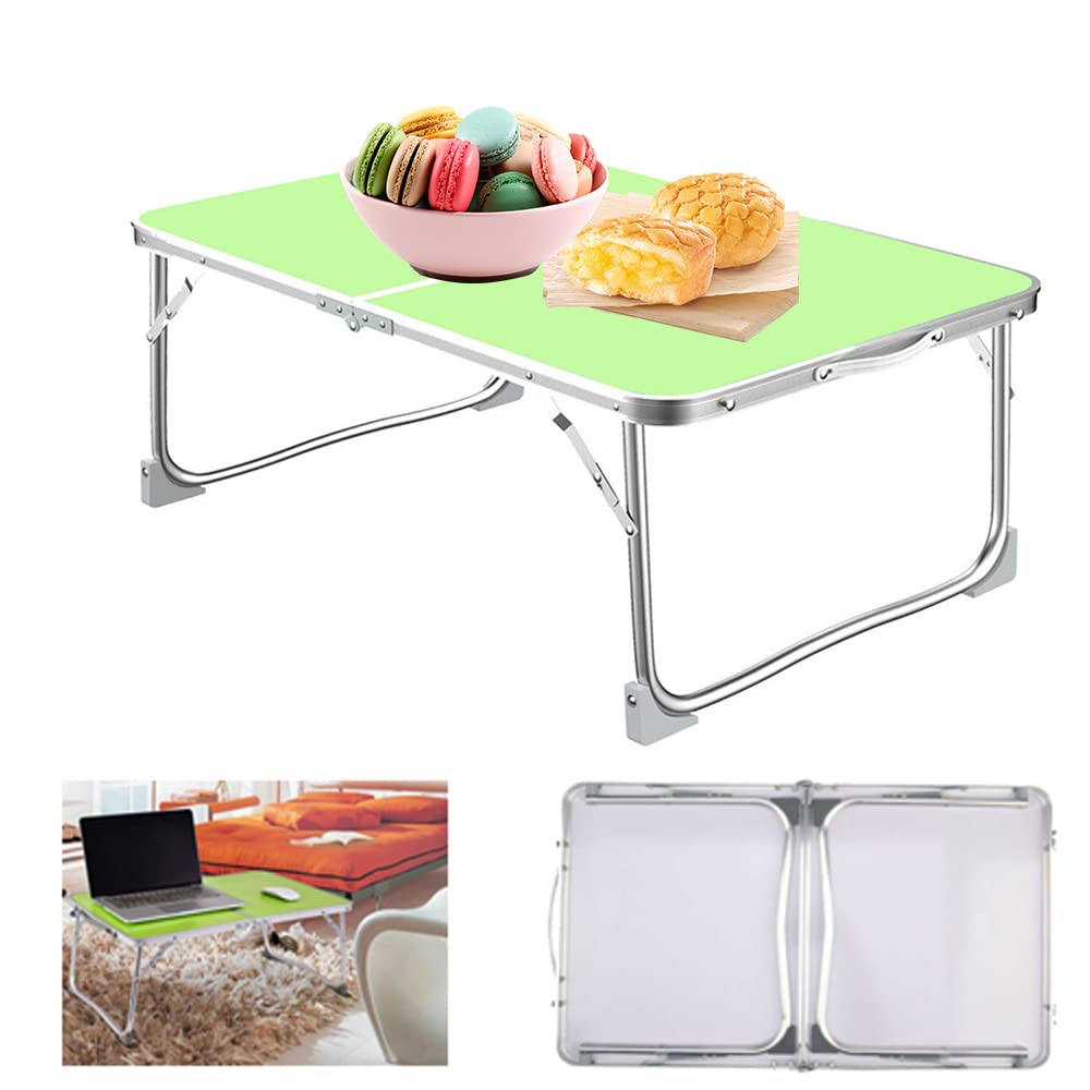 TEMU Folding Table Small Aluminum Foldable Portable Camping Table Picnic Table Compact Garden Table Mini Travel Table Desk Laptop Table Bed Tray,