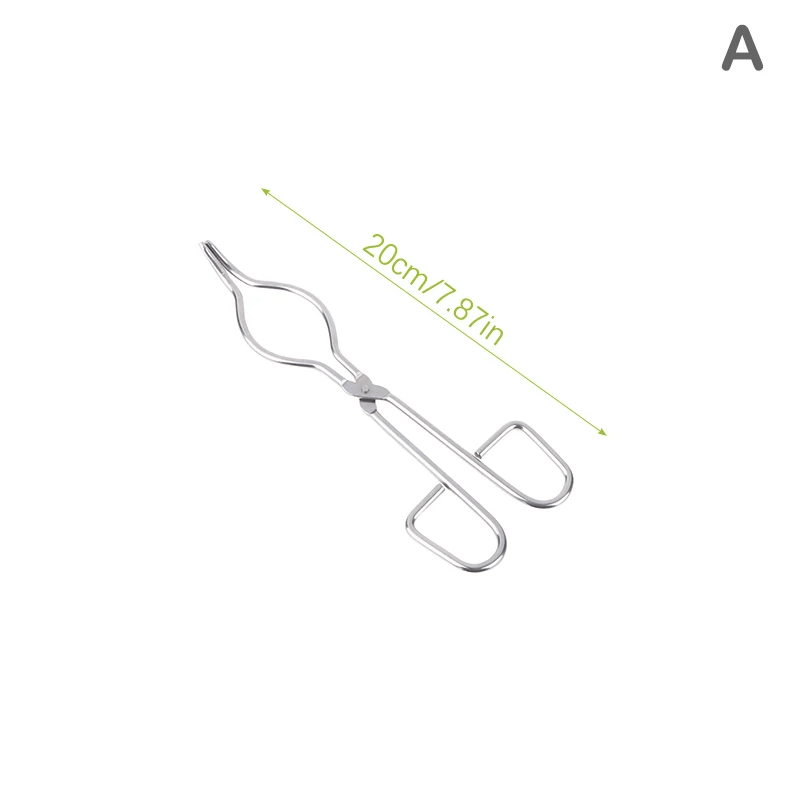E-shop Professionelle Edelstahl-Tiegelzange - 20cm/30cm/40cm Chrombeschichtete Hochtemperaturbeständige Laborzangen mit Ergonomischem Griff für