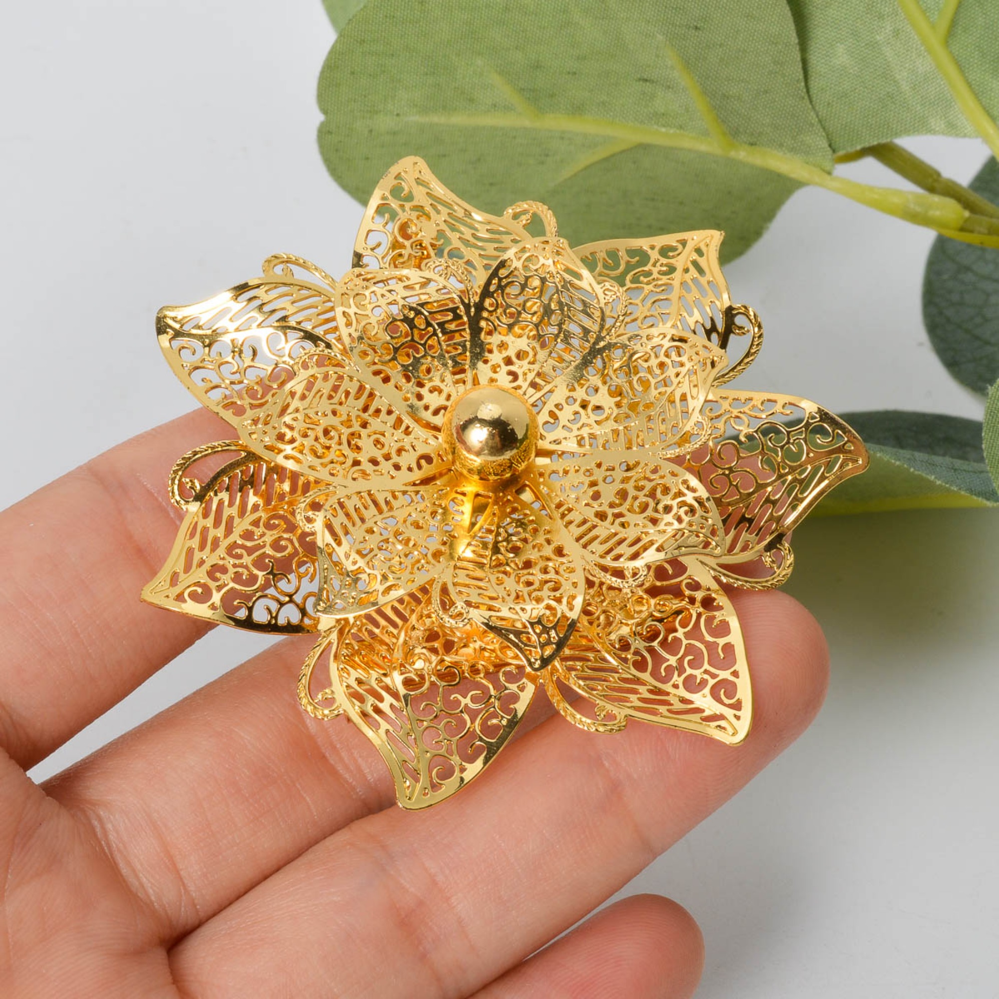 TEMU 1pc Anello in rame regolabile, lussuoso, grande, 3D, , , intagliato, , con mediorientale, sensazione premium, per matrimonio, banchetto, cena,