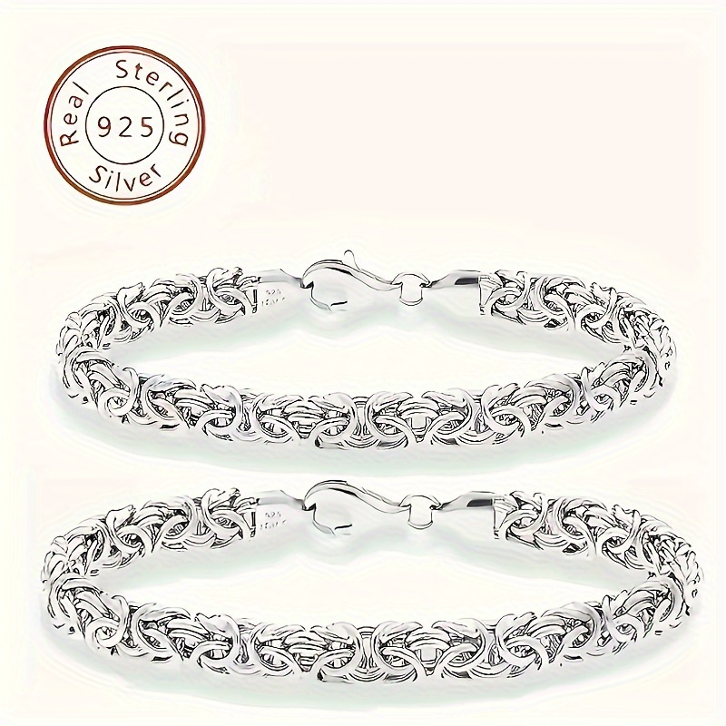 

2pcs Italian 925 Bracelet, In Italy, And , For And