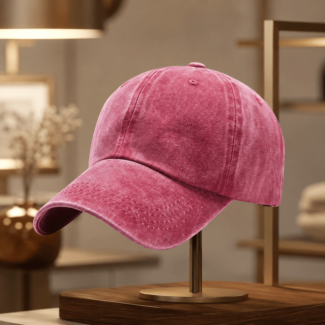 Vintage Washed Adjustable Dad Hat, Casual Unisex Outdoor Cap