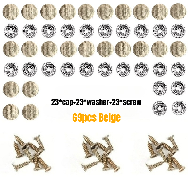 TEMU Kit di riparazione per interni auto da 69 pezzi, elementi di fissaggio per auto, inclusi strumenti di installazione, bottoni di riparazione per