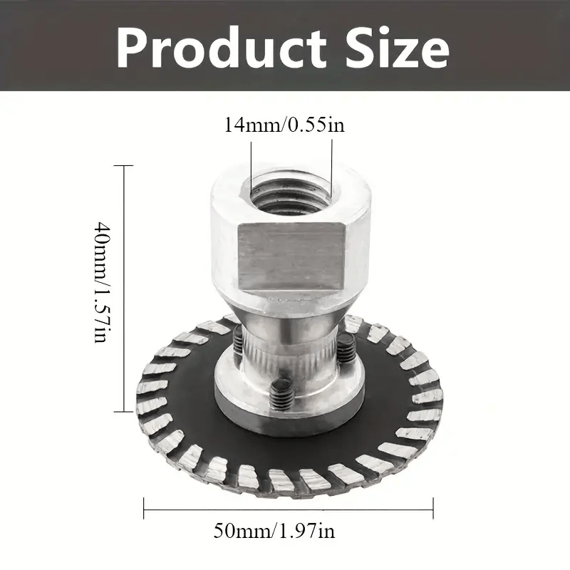 2-inch M14 Flange Cutting Disc, 50mm Detachable Ceramic Cutting Blade For Granite, Marble And Ceramic Tiles, Carving Cutting Piece