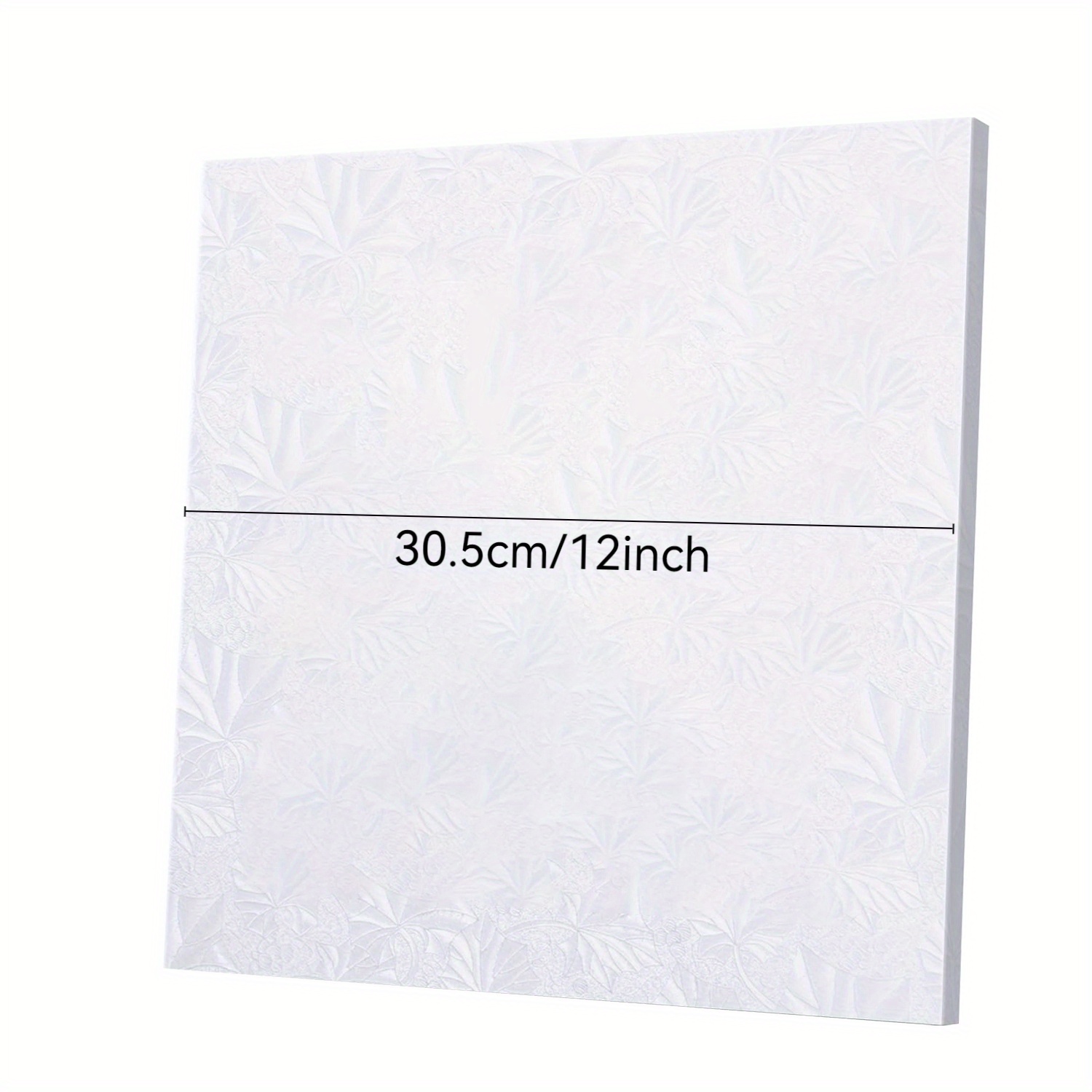 8/10/12 Inch Cake Boards Square - Sturdy 1/2 Inch Thick Drums -1/3/6/10pcs Cake Paper Tray- Durable Corrugated Paper Material, Surface, Sturdy And Durable, Professionally Wrapped Edges White
