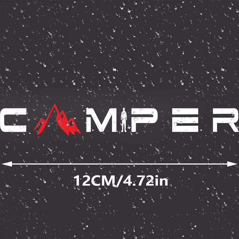 2pcs Mountain Graphics Car Windshield Wiper Stickers| Car Decorative Decals, Car Body Scratch Protection Cover, Self-adhesive Vinyl Material, Matte End