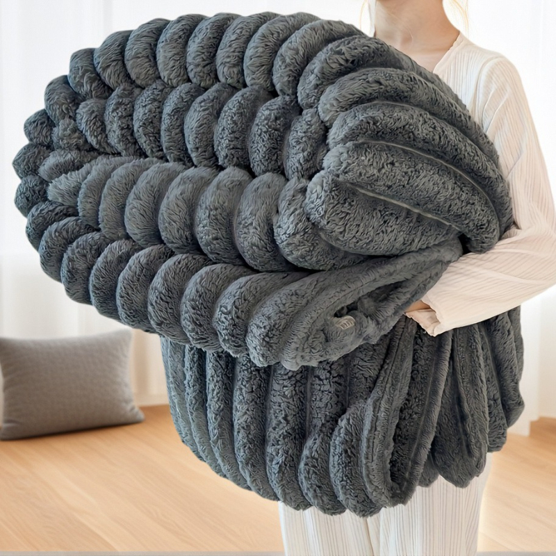 Luxury Striped Striped Light Flannel Blanketultra Soft, Lightweight Blanket, Throw/twin/qveen/king Sizes, , For Bedcouch, Living Room, Travel, Camping, , Home Bedroom Decor, Christmas Gift Idea.