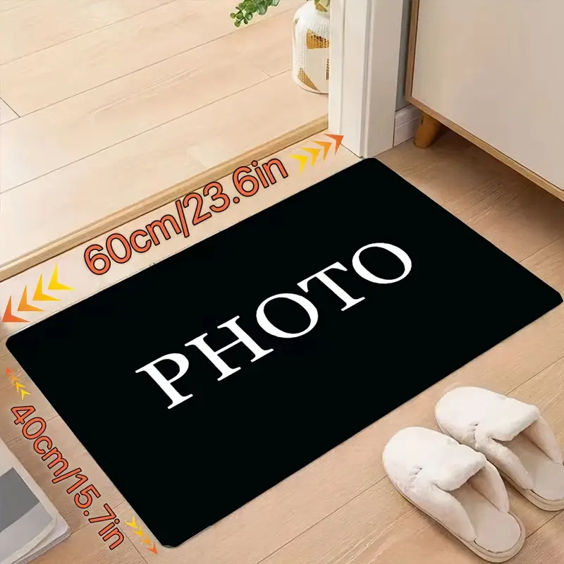 TEMU Custom Polyester Mat - Personalize With Your Pattern, Perfectly Suitable For Homes, Stores, Living Rooms, Bedrooms, Sofa Areas, Hotel Coffee