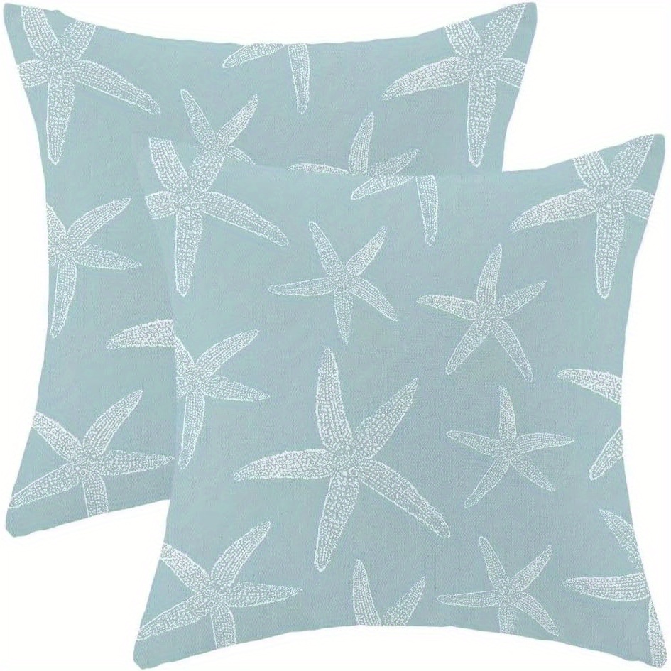 

2pcs Starfish 18x18 - Summer Decor, For & Sofa,