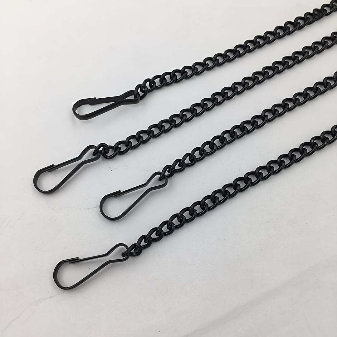 7-Piece Stained Glass Hanging Chain Set With Hooks – Silver Iron Ornament Chains, 25cm & 50cm Lengths, For Picture Hanging, Bird Feeders, & Displays