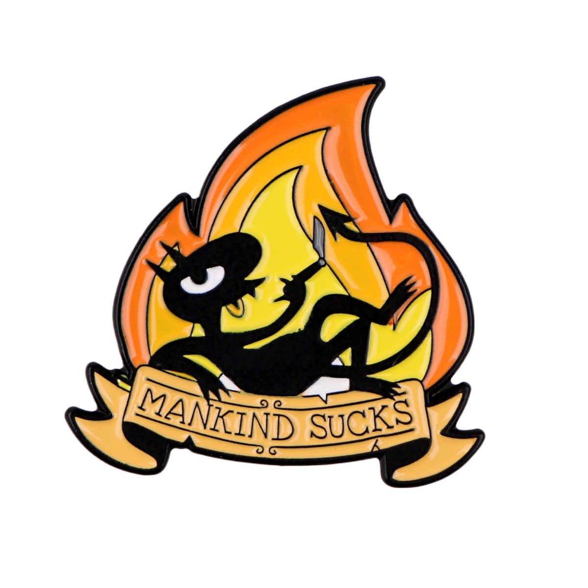 Image of 1pc Enamel Pin Cartoon Lapel Pins For Backpack Gift Cute Things Brooches Badges On Backpack Brooch For Clothes Jewelry