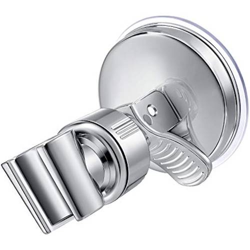 1 adjustable shower head with a suction base for the bathroom handheld shower head mounting bracket plastic abs chrome polished marble glass metal ceramic 1 silver wrench included