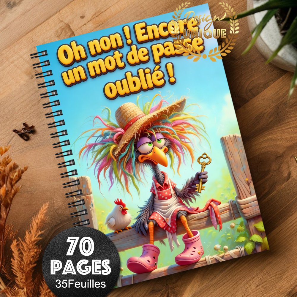 TEMU 1pc Password Notebook For Internet & Computer Login, Cute Design French Edition Password Planner For Home Or Office, Recording Website Usernames