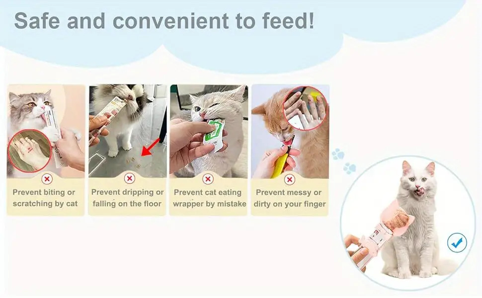 3pcs Cat Treat Dispenser Spoon with Squeeze - Slow Feed Treat Dispenser, PP Material Treat Squeeze for Wet Food & Licky Treats, Slow Feeder for Cats, Portable Treat Dispenser Spoon